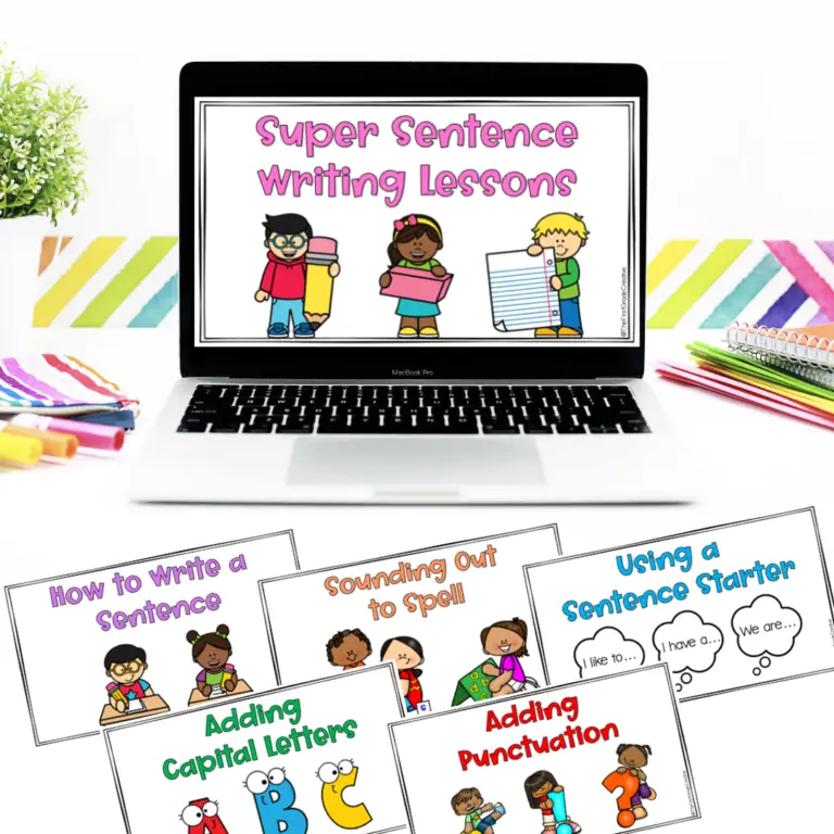 Sentence Writing Lesson Slides